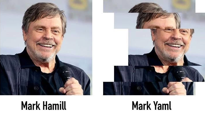 Actor Mark Hamill in YAML form